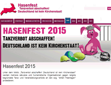 Tablet Screenshot of hasenfest.org